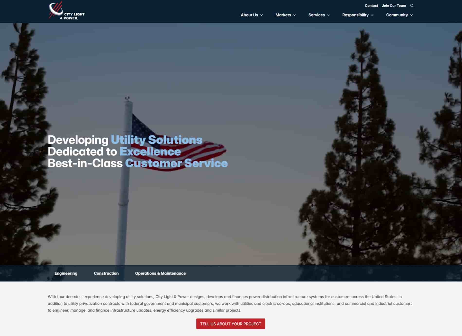 City Light & Power homepage