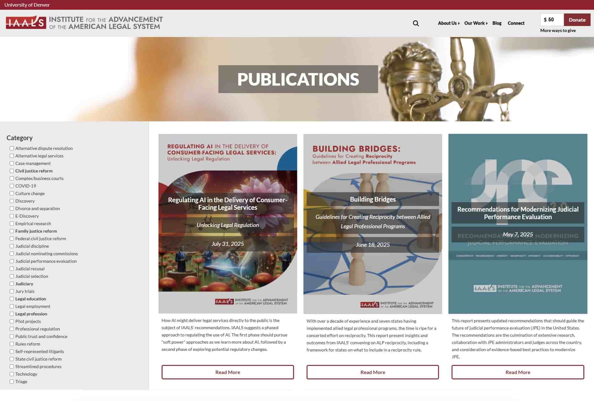 IAALS Publications